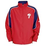Baseball Jacket - Philadelphia Phillies Premier Jacket by Majestic font color= (Youth Medium)