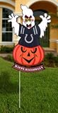 20" Lighted NFL Indianapolis Colts "Happy Halloween" Yard Decoration