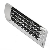 Air Flow Intake Hood Vent Mesh Grille Trimming Kit Durable Chrome Plated ABS Plastic... by Astra Security