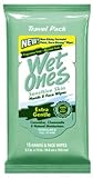 Wet Ones Sensitive Skin Hands & Face Wipes Travel Pack Fragrance Free Moisturizing 15-Count (Pack of