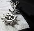 Sailing Anchor Boat Wheel Cufflinks Cuff Links