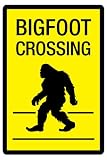 Bigfoot Crossing Sign Art Poster Print - 13x19