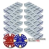 10 Acrylic Chip racks. Each holds 100 chips, plus 2 free card cover chips.