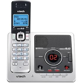 V-Tech DS6121 DECT 6.0 Cordless Phone with Digital Answering System and Caller ID (Silver... by VTech
