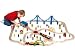 Partner Jouet - A0905608 - Jeu de Construction - Boite Circuit Train Bois - 100 Pièces