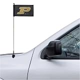 Purdue Boilermakers Black Car Antenna Flag