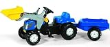 Review Rolly 02 392 9 / Rolly Kid New Holland TVT 190 Tractor with Frontloader