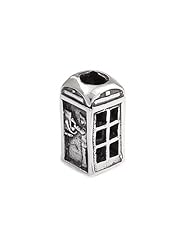 SilveRado(tm) MS319 Sterling Silver Telephone Box Bead / Charm