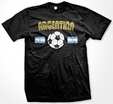 Argentina Flags International Soccer T-shirt, Argentine Soccer Mens T-shirt