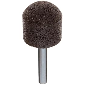 PFERD 35123 A21, Grit 30, Aluminum Oxide Long Life Resin Mounted Point With 1/4" Shank