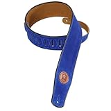 Levy's Leathers Suede Leather Guitar Strap,Royal Blue