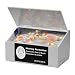 Horizon 5136-W Plastic 10-Pair Safety Glass and 60-Pair Safety Glass Foam Ear Plug Dispenser with Lid, 5" Height x 9" Width x 6" Depth, White