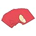 CD DVD Kraft Paper Sleeves Envelope Wedding Party CD DVD Paper Cover Bag Thick CD DVD Pack Case Holder (50Pcs, Red)