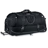 High Sierra 36-Inch Drop-Bottom Wheeled Duffel (Black)