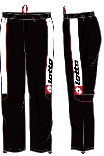 Lotto Tennis Pant NE Fl Open, black/white