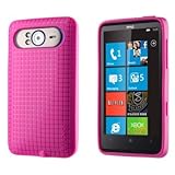 Speck PixelSkin HD Skin Cover for HTC HD7, Hot Pink