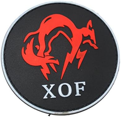 MG Store XOF Patch From Metal Gear Solid the Phantom Pain PVC Velcro Red