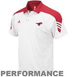 adidas SMU Mustangs White 2010 Scorch Coaches Premiere Performance Polo