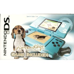 Nintendo DS Teal with Nintendogs Best Friends Bundle