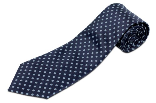 100% Silk Extra Long Necktie with Polka Dots (Available in 63