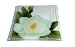 Peggy Karr 10-Inch Glass Magnolia Square Plate