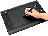 Huion H610 Pro Graphics Drawing Pen Tablet with Hot Keys Compatible with Windows Mac