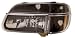 FORD EXPLORER / MOUNTAINEER 95-01 CRYSTAL HEADLIGHTS BLACK AMBER