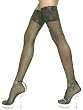 Sheer Thigh High Stocking Hosiery Big Lace Tops 4 COLORS Black Nude Red or White