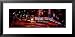 Buildings Lit Up at Night, Radio City Music Hall, Rockefeller Center, Manhattan, New York, USA Framed Art Poster Print by Panoramic Images, 31x15