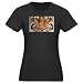 Artsmith, Inc. Women's Fitted T-shirt Dark Sumatran Tiger Face