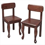 Cherry Queen Anne Chairs Set of Two