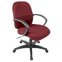 Ribbed Low-Back Task Chair - Burgundy
