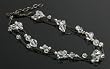 Jackie, Swarovski crystal multi-strand necklace, 17" - Crystal