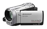 Panasonic HDC-SD66EG-S HD Camcorder (SD-Kartenslot, 25-fach optisher Zoom, 6.9 cm Display, Bildstabilisator, mini-HDMI, USB 2.0) silber