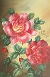 24X36 inch Floral Hand-painted Art Oil Painting Red Roses