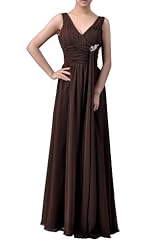 Floor Length Chiffon Evening Dress 