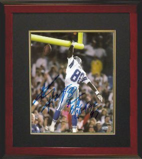 Alvin Harper signed Dallas Cowboys 8x10 Photo Custom Framed Super Bowl Champs 92 93
