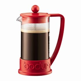 Buy Bodum New Brazil 3-Cup French Press Coffee Maker, .35 l, 12-Ounce, Red