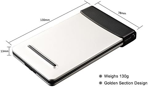 iLepo® (2pc)The First Global Chocolate Foldable Keyboard High-touch Full Size Standard Big Keypad Golden Section Design Ultra Thin Wireless Bluetooth Flyshark Keyboard Pefectly Support Apple/Andriod/Microsoft System Support ipad tablet PC iphone(4/4S/5/5C/5S/6)/Samsung GALAXY Note 3/Samsung GALAXY S4 S5/Samsung GALAXY Grand 2/HTC One/Moto X/Nexus 5/Sony Xperia Z1/LG G2-2 Packs(Silver+English Layout)