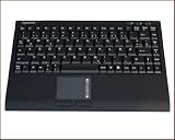 Keysonic ACK-540RF+ Black Wireless Mini Keyboard with Integrated Smart Touchpad