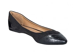 Women's Wear Anywhere Material Mix Ballerinas (Black, US 5 - UK 3)