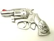 Heavy Metal Belt Buckle Pistol Design with Stash Box 38 Special Design Buckle