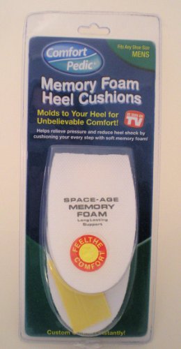 Memory Foam Heel Cushion Pain Relief Insole Mens On TV