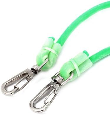 Flexible Fishing Lanyard Safety Elastic Rubber Rope Cord Green 5M