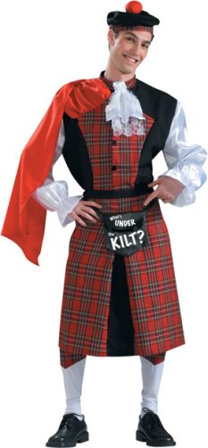 Adult Men's Funny Scottish Kilt Halloween Costume