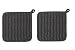 Now Designs Basic Potholders, Pinstripe Granite, Set of 2