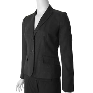 Buy Anne Klein Platinum Pinstripe Blazer by Anne Klein