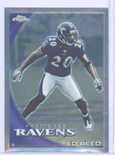 2010 Topps Chrome Football Card #C192 Ed Reed Baltimore Ravens