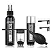 Hair illusion Combo pack kit Inc.38g Black Fibers, Applicator, Holding Spray, Hairline Optimizer
