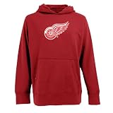 NHL Detroit Red Wings Signature Hood Long Sleeve Hooded Fleece, Dark Red, Large